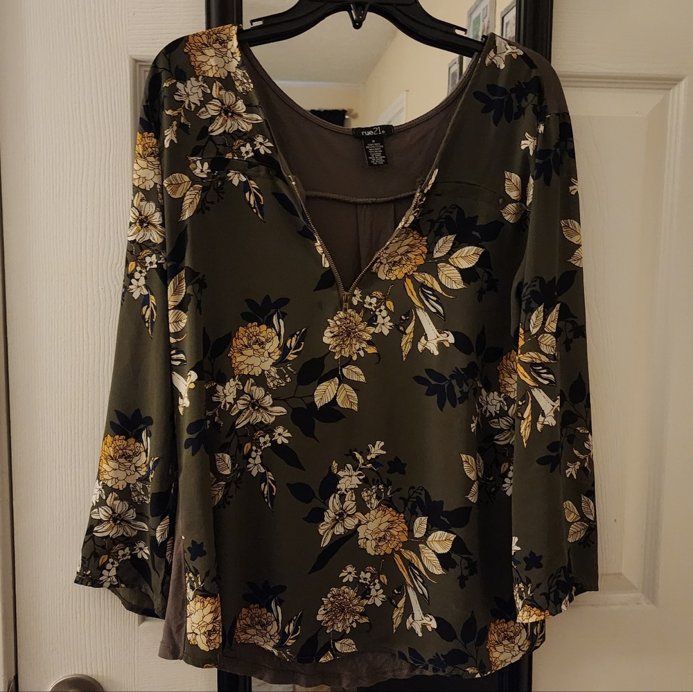 Floral Print Women's Top